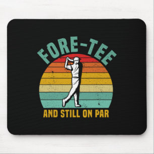 Grappig Golf 40e verjaardag Retro Fore-t-shirt en Muismat