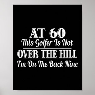 Grappig Golf 60ste Verjaardag Gift Shirt 60ste Gol Poster