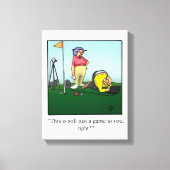 Grappig Golf Art verpakt Canvas (Voorkant)