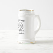 Grappig Golf Beer Stein - 'Waarom een kans nemen?' Bierpul (Voorkant rechts)