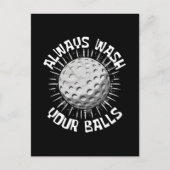 Grappig golf briefkaart (Voorkant)