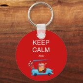 Grappig GOLF. Cartoon kalm houden pleya golf gf Sleutelhanger (Voorkant)