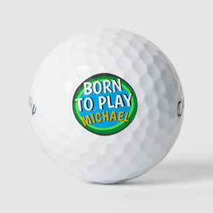 GRAPPIG GOLF GEZEGDE GEBOREN OM OP MAAT TE SPELEN GOLFBALLEN