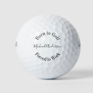 Grappig Golf Gezegde Zwart Wit Eenvoudige Minimali Golfballen