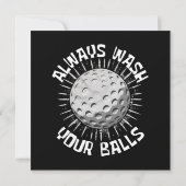 Grappig golf kaart (Achterkant)