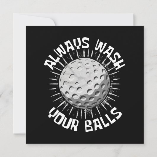 Grappig golf kaart (Voorkant)