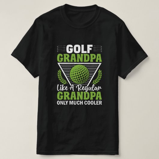 Grappig Golf Opa T-shirt (Design voorkant)