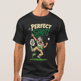 Grappig Golf Perfecte Shot Geluk Golfer Humor T-Sh T-shirt