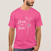 Grappig Golf Shirt voor Vrouwen - Chicks With Stic (Voorkant)