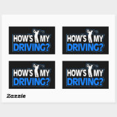 Grappig Golf Stickers - Hoe gaat het met mijn rijd (Vel)