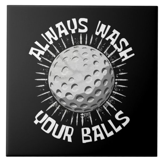 Grappig golf tegeltje (Voorkant)