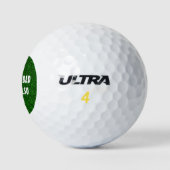 Grappig golf thema golfballen (Logo)