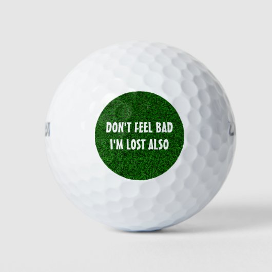 Grappig golf thema golfballen (Voorkant)