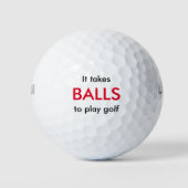 Grappig Golf Theme Gift Golfballen (Voorkant)