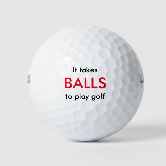 Grappig Golf Theme Gift Golfballen (Voorkant)