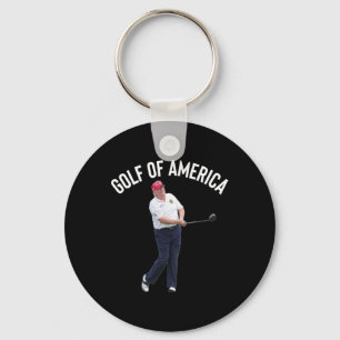 Grappig Golf van Amerika Donald Trump Pun Sleutelhanger