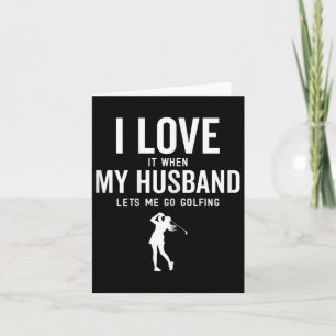 Grappig golf voor vrouwen Ik hou ervan als mijn ma Kaart