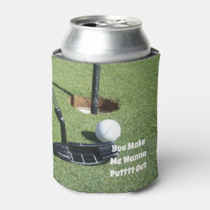 Grappig golf wil eruit zetten, blikjeskoeler