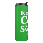 Grappig Golfcitaat Het is par T-shirt tijd Thermosbeker (Gedraaid links)