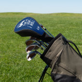 Grappig golfen Dit is hoe ik rol blauw monogram Golfheadcover (Insitu)
