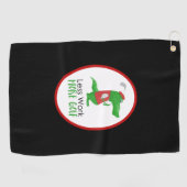Grappig Golfen Gator Minder Werk Meer Golf Golfhanddoek (Horizontaal)