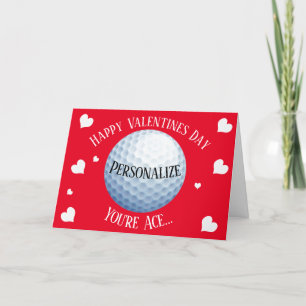 Grappig Golfen Je bent Aas Valentijns Feestdagen Kaart