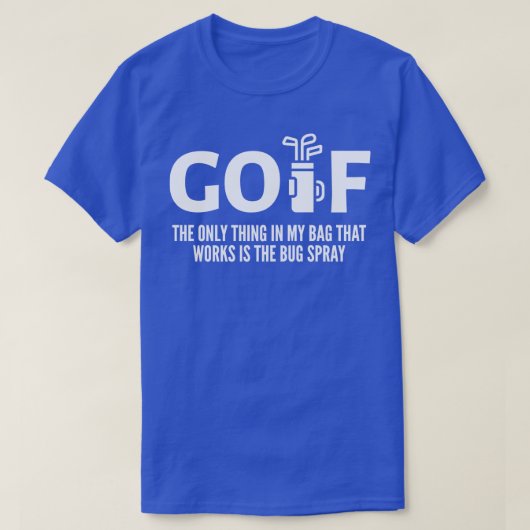 GRAPPIG GOLFEN T-SHIRT (Design voorkant)
