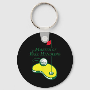 Grappig Golfshirt - Meester Balhantering Voor Mann Sleutelhanger