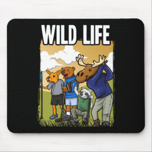 Grappig Golfshirt Met Hert Wasbeer Eland Beer Golf Muismat