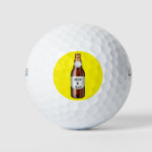Grappig golfthema golfballen (Voorkant)