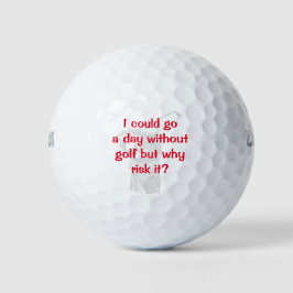 Grappig golfthema golfballen