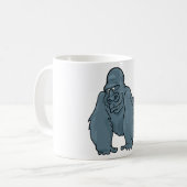 Grappig Gorilla Cool Blue Ape Animal Design Koffiemok (Voorkant links)