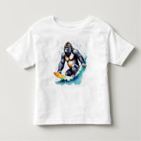 Grappig gorilla surfen