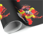 Grappig Gotisch Valentijns tattoo Cadeaupapier (Rol Hoek)