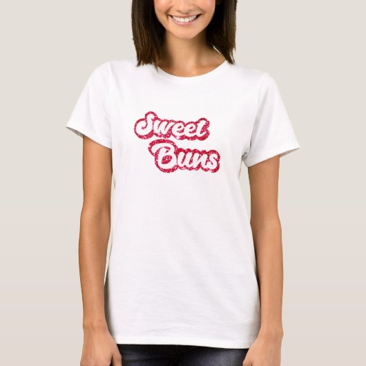Grappig grafisch T-shirt! Schattig Sweet Buns Shir T-shirt (Voorkant)