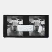 Grappig Graphic Capybara Selfie met UFO's Raar Bureaumat (Keyboard & Muis)