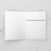 Grappig grapje Alles wat ik wil is Hue Vrolijk Ker Kaart (Binnen)