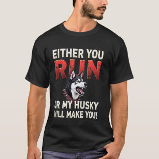 Grappig Grappig Fitness Cadeau voor Siberische Hus T-shirt
