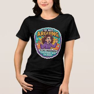 Grappig Grappig Ik Ga Niet Discussiëren Tri-Blend Shirt