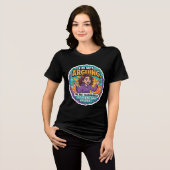 Grappig Grappig Ik Ga Niet Discussiëren Tri-Blend Shirt (Voorkant volledig)