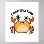 Grappig grappig krab Pun Poster (Voorkant)