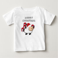 Grappig grappig schattig kerstschaap