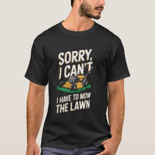 Grappig Grasmaien voor Tuinman Tuinarchitecten Pla T-shirt
