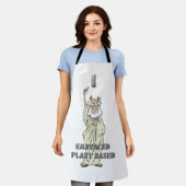 Grappig Grieks God "Ik heb Plant gebaseerd" Apron Schort (Gedragen)