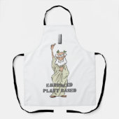 Grappig Grieks God "Ik heb Plant gebaseerd" Apron Schort (Voorkant)
