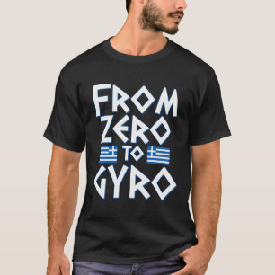 Grappig Grieks Griekenland Vlag Pride Gyro Pun Gif T-shirt