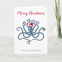 Grappig Grieks / Minoïsche Octopus Kerst Karoling