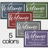 Grappig Grijs Aangepaste Naam Kantoor Werkplaats D Deurmat