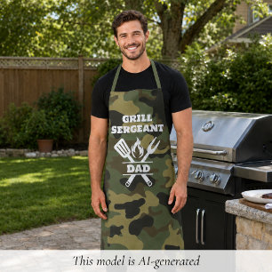 Grappig Grill Sergeant Camo Schort