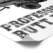 Grappig Grillen, BBQ, Roker, Professionele Butt Ru Poster (Hoek)